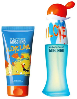 Zestaw damski Moschino Cheap and Chic I Love Love Eau De Toilette Spray 30 ml + Balsam do ciała 50 ml (8011003860333)