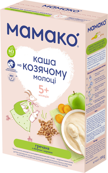 Молочна каша MAMAKO гречана з яблуком і морквою на козячому молоці 200 г (8437022039473)