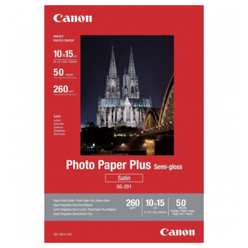 Фотопапір напівматовий Canon SG-201 4x6 50SH 10х15 260г/м2 50 аркушів