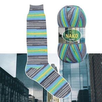 Пряжа носочна Nako Boho Concept 81800