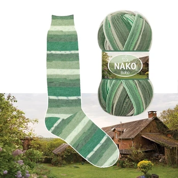 Пряжа носочна Nako Boho Concept 81815