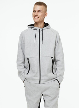 Чоловіча спортивна кофта H&M (55664) S Сіра