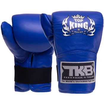 Снарядные перчатки кожаные TOP KING Pro TKBMP-CT Цвет: Синий размер: S