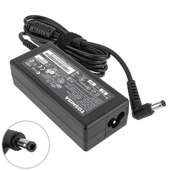 Блок живлення для ноутбука TOSHIBA 19V, 3.42A, 65W, 5.5*2.5mm, L-подібний роз'єм, Black (без кабеля) (2258751)