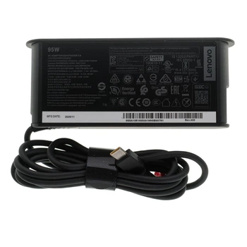 Блок живлення для ноутбука Lenovo Type‑C 95W — чорний, Slim Ovale