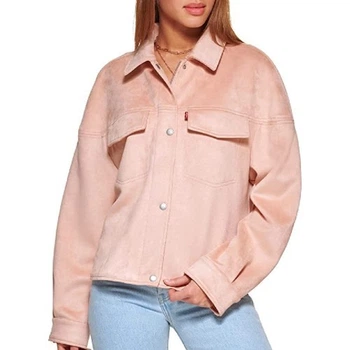 Жіноча коротка куртка-дальнобійник Levi's з м'якої штучної замші р.XS (LW2RS234)