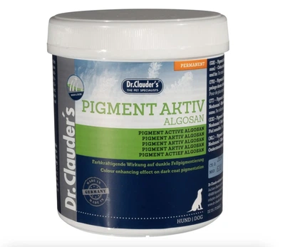 Пищевая добавка для собак с темной пигментацией шерсти Dr.Clauder's Pigment Active Algosan Пигмент Актив Альгозан 400г