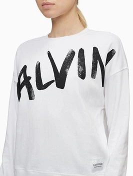 Свитшот женский CALVIN KLEIN Performance Brush Crewneck Sweatshirt (размер: s) белый