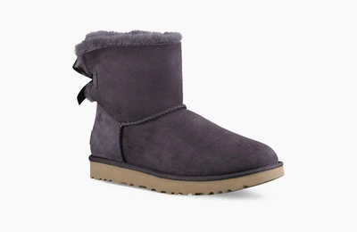 Чоботи жіночі уггі UGG MINI BAILEY BOW II BOOT (розмір:39, US 8) 25 см сірі