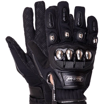 Мотоперчатки с закрытыми пальцами Madbike MAD-10С размер XXL Black