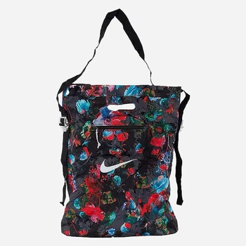 Сумка шопер Nike Stash Tote-Aop DV3089-010 Чорний/Червоний/Синій (196151902079)