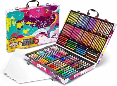 Набір для малювання Crayola Inspiration Art Case - Pink (140 штук)