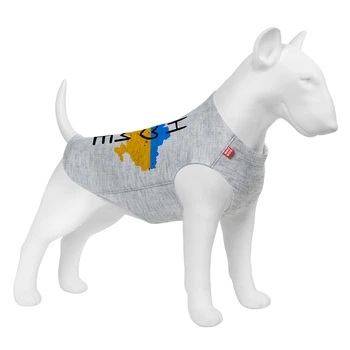 Майка для собак WAUDOG Clothes рисунок "Дом", S35, B 48-54 см, С 28-33 см