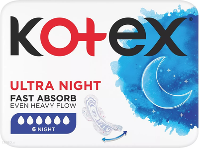 Гігієнічні прокладки Kotex Ultra Night 6 шт
