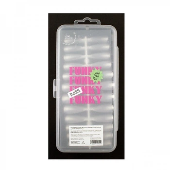 Типсы гелевые для наращивания ногтей Adore Professional Funky Gel Nail Tips Long Stilette 240 шт. удлиненный стилет прозрачные (2101100049444)