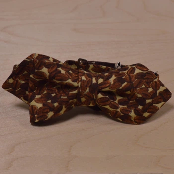 Галстук Bow Tie House Basic бабочка уголком с кофейными зернами двухсторонняя 05108