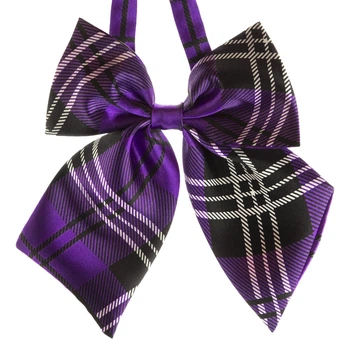 Жіноча Bow Tie House Basic метелик фіолетова в клітинку 03185