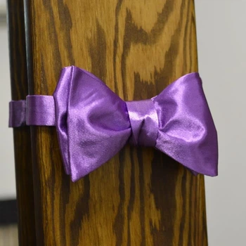 Насичена Bow Tie House Basic фіолетова краватка-метелик 01136