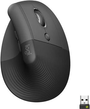 Мышь Logitech Lift Vertical Ergonomic Wireless/Bluetooth Graphite (910-006473)