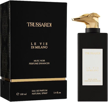 Woda perfumowana unisex Trussardi Le Vie Di Milano Musc Noir Perfume Enhancer 100 ml (8058045423478)