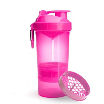 Бутылка шейкер спортивная универсальная для спортзала SmartShake 2GO 600ml Neon Pink (SK-N10560502S)