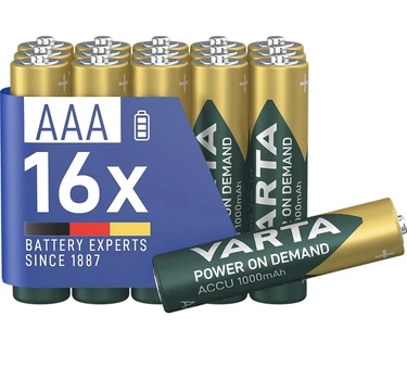 Акумулятор Varta Rechargeable AAA 1000mAh RTU 16 шт/уп
