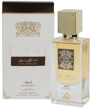 Woda perfumowana unisex Lattafa Ana Abiyedh Leather EDP U 60 ml (6291107454429)