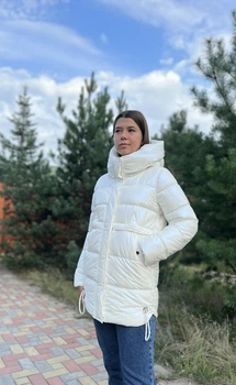 Куртка KATTALEYA 537 50 перламутр молочного кольору 22082