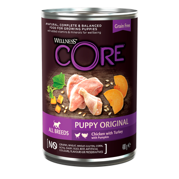 Консервы для щенков Wellness CORE Puppy Original Chicken with Turkey with Pumpkin с курицей и индейкой 400г