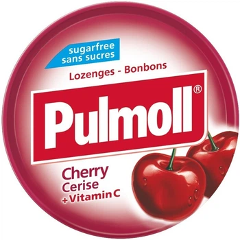 Леденцы Pulmoll Cherry + vit C вишня без сахара, 45 г