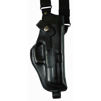 Кобура Медан для Glock 17 оперативная кожаная формованная с кожаным креплением (1005 Glock 17 вертикальна)