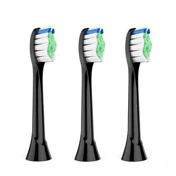 Насадки для зубної щітки Philips - ProZone PolishPlus (Чорні) 3шт