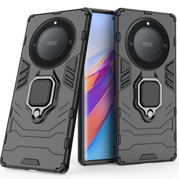 Чехол с подставкой Deexe Hybrid Case для Honor Magic 5 Lite - Black