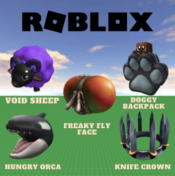 Roblox: Prime Pack (Void, Freaky Fly, Doggy, Hungry Orca, Knife Crown)