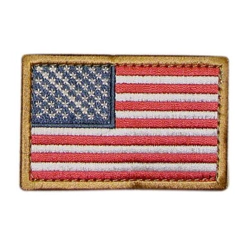 Патч шеврон флаг США Condor US FLAG PATCH 230 (вышивка) Стандарт, Черв/Біл/Син