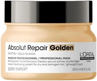 Złota maska L´Oréal Professionnel Série Expert Absolut Repair Gold Quinoa + Protein Golden Masque 250 ml (3474636975327)