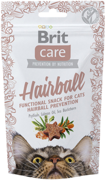 Ласощі для котів Brit Care Cat Snack HairBall 50 g (8595602521395)