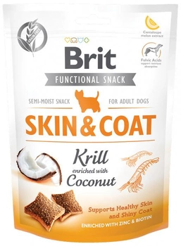 Przysmak dla psów Brit Care Dog Functional Snack Skin&Coat Krill 150 g (8595602539963)