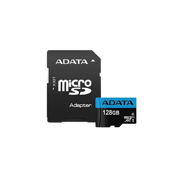 Карта пам'яті microSDXC (UHS-1) A-DATA Premier 128Gb Class 10 А1 (R-100Mb/s) (adapter SD) (AUSDX128GUICL10A1-RA1)