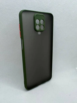 Чехол Sport Matt для Xiaomi Redmi Note 9 Pro Оливковый