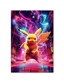 Постер плакат FNBK Пикачу (Pokemon) 50x70 см