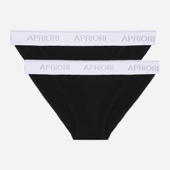 Набор трусиков бикини Apriori AC-100501 S 2 шт Черный (ROZ6400178318)