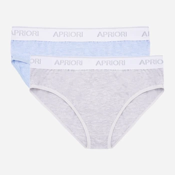 Набор трусиков слипы Apriori AC-100360 XS 2 шт Голубой/Серый (ROZ6400178407)