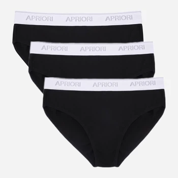 Набор трусиков слипы Apriori AC-100400 S 3 шт Черный (ROZ6400178418)