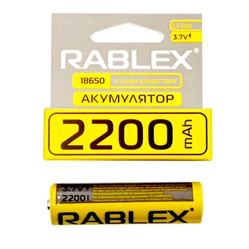 Аккумулятор Rablex 18650 Li-ion 2200 mAh Li-ion 3.7v (t3247)