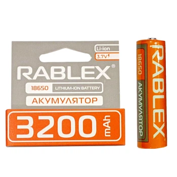 Аккумулятор Rablex 18650 Li-ion 3200 mAh Li-ION 3.7v (t2873)