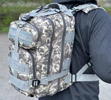 Тактичний рюкзак штурмовий Tactic військовий рюкзак на 25 літрів Піксель (ta25-pixel)