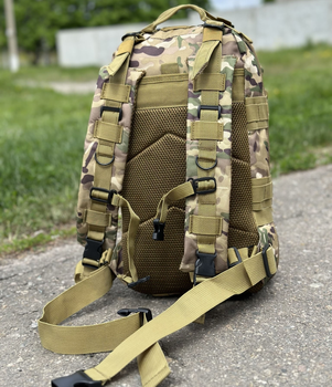 Тактичний рюкзак штурмовий Tactic військовий рюкзак на 25 літрів Мультикам (ta25-multic)