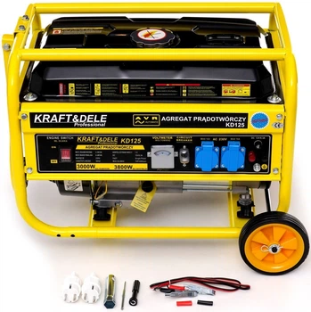 Бензиновий однофазний генератор Kraft&Dele KD125 3,8 kW + AVR