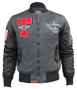 Бомбер Top Gun Stadium Varsity Jacket L Charcoal TGJ1636CL